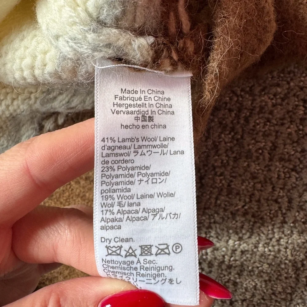 J, Crew Fair Isle Crewneck Sweater in Brushed Yarn